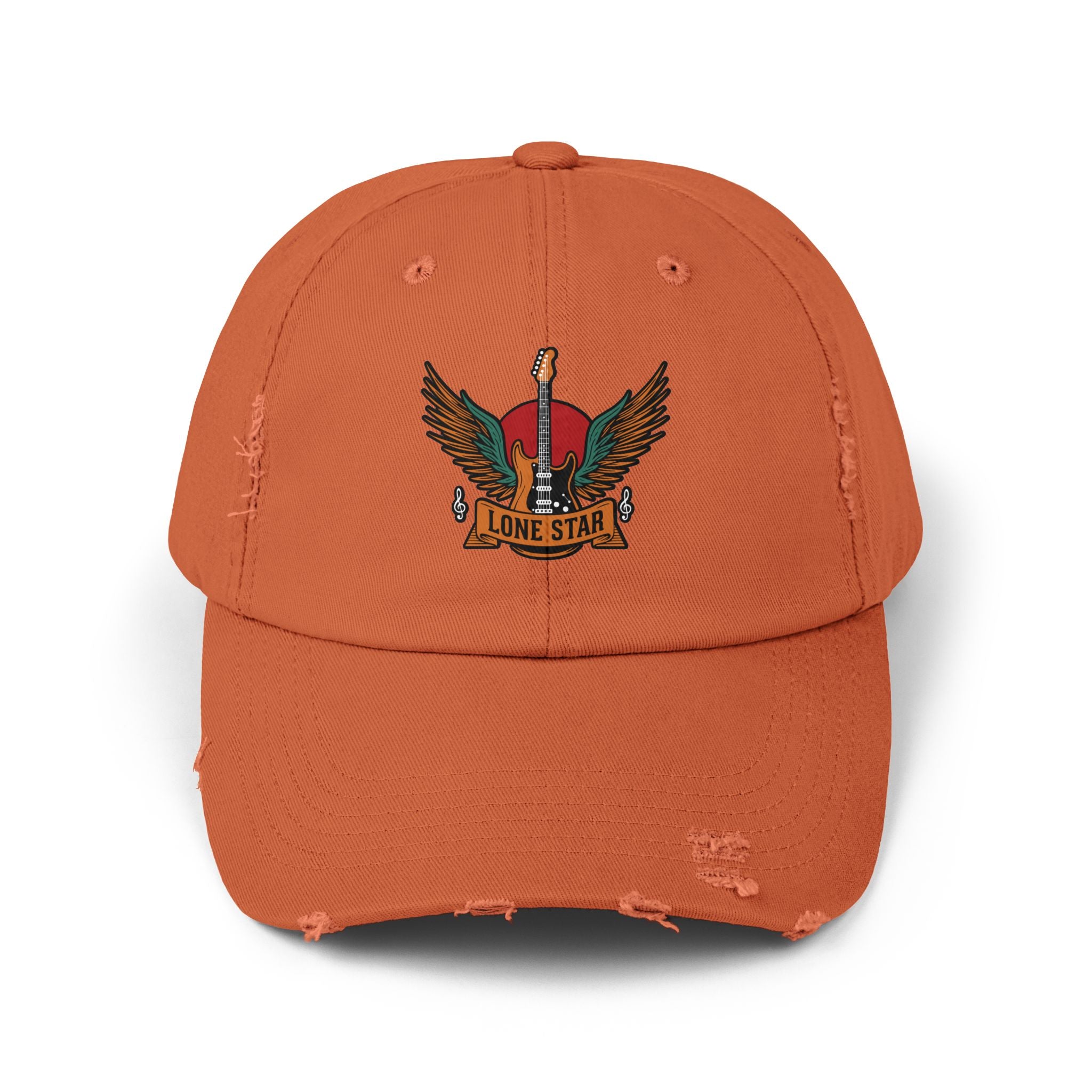 Lone Star Distressed Cap, Unisex Distressed Hat, Vintage Cap, Music Lover Gift, Casual Style, Festival Accessory