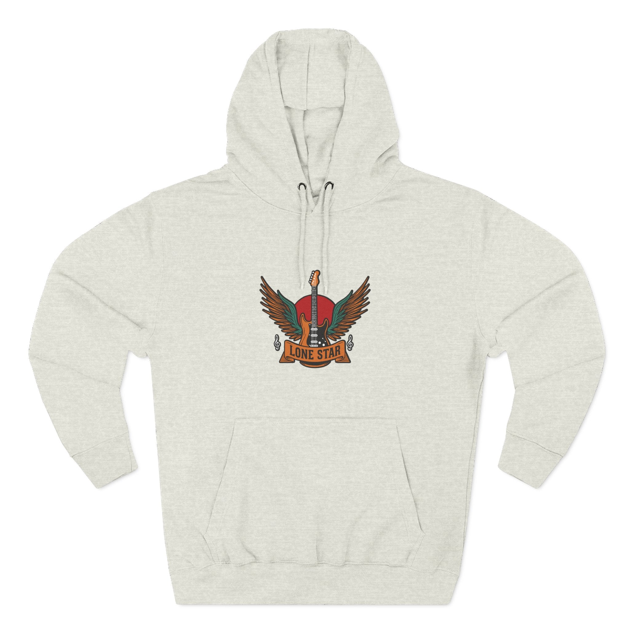 Lone Eagle Fleece Hoodie, Casual Comfort Wear, Unisex Gift, Cozy Layer, Perfect for Autumn, Everyday Style