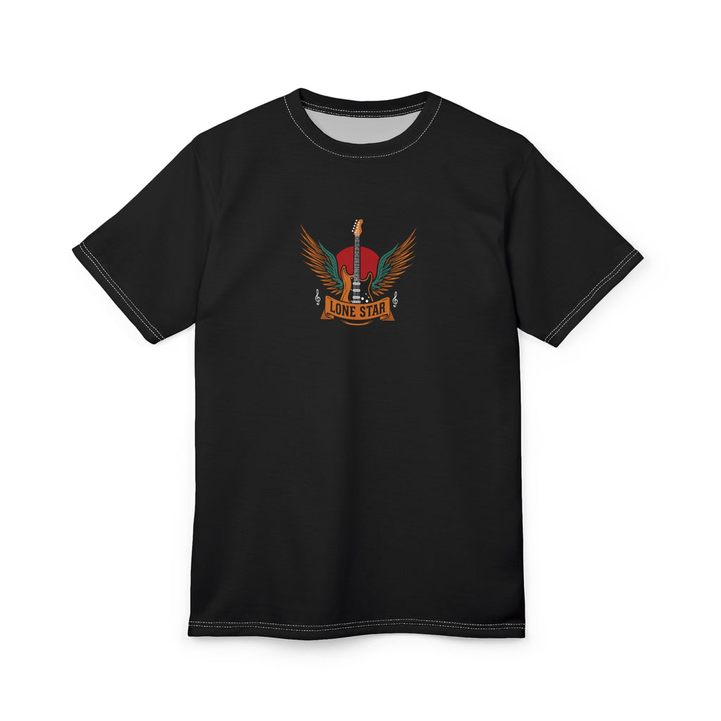 Lone Star Graphic Tee, Unisex Cut & Sew T-Shirt, Music Lover Gift, Casual Wear, Festival Outfit, Unique Design