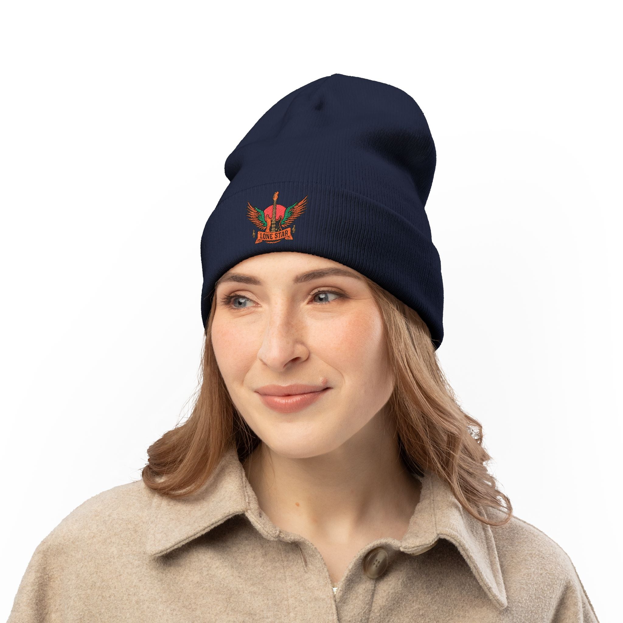 Embroidered Knit Beanie for Casual Style, Winter Wear, Gifts for Him/Her, Everyday Use, Cozy Headwear