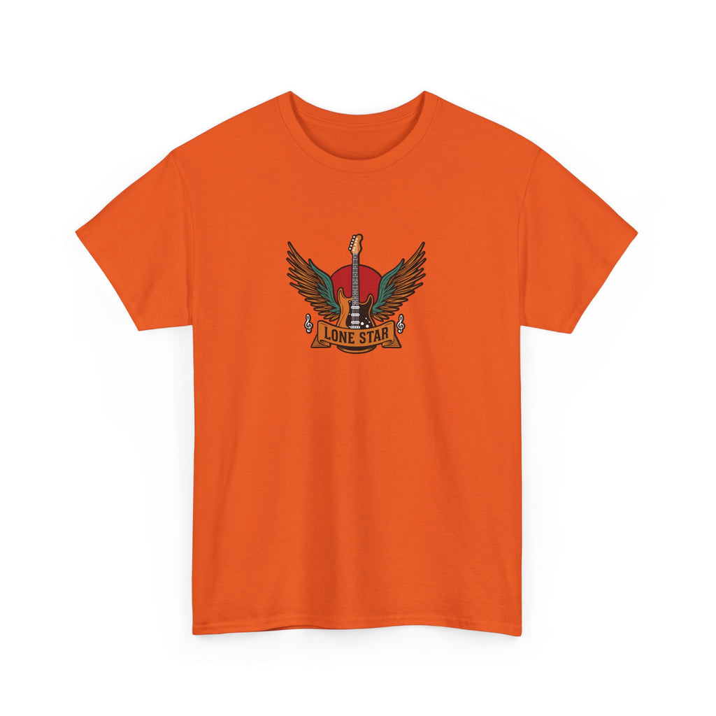 Lone Star Unisex Heavy Cotton Tee, Casual Comfort Shirt, Graphic Tee, Gift for Him/Her, Texas Pride Apparel