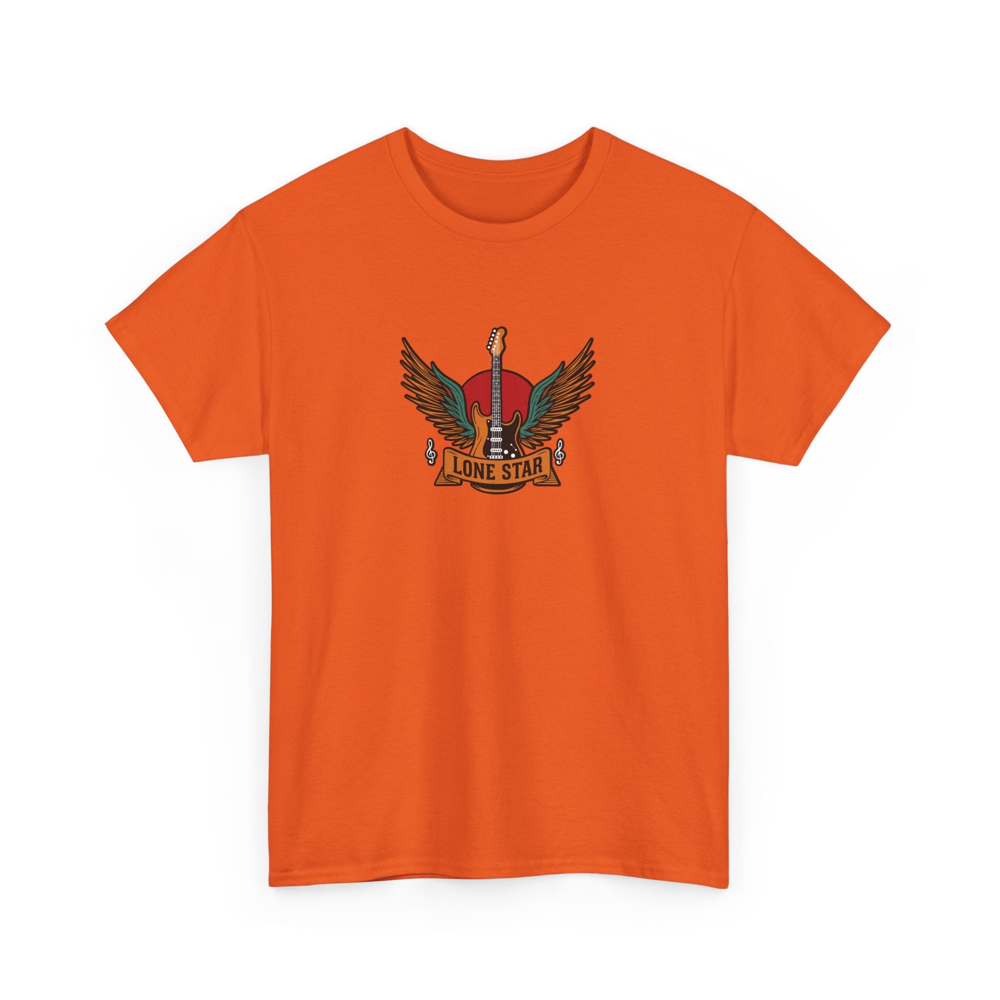 Lone Star Unisex Heavy Cotton Tee, Casual Comfort Shirt, Graphic Tee, Gift for Him/Her, Texas Pride Apparel