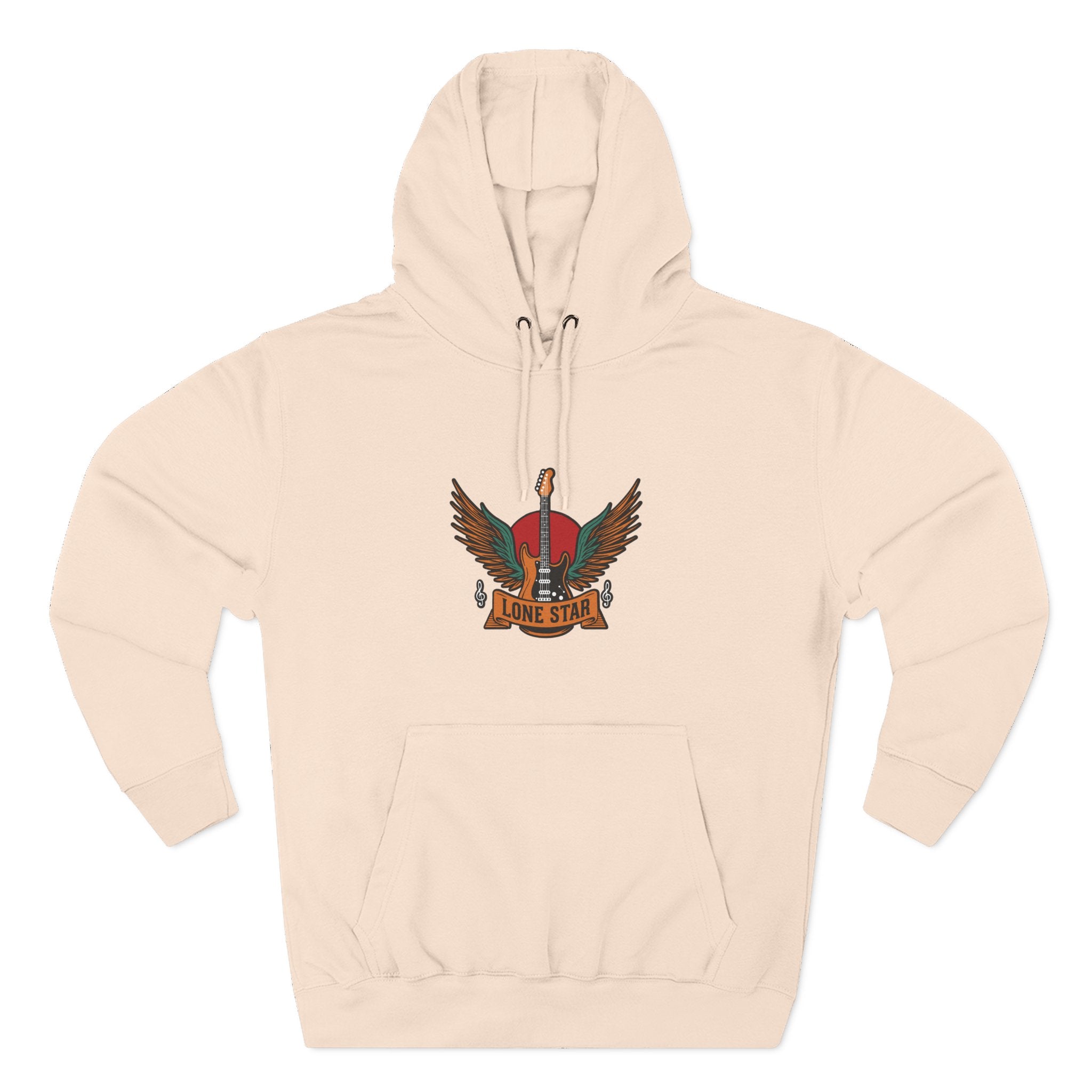Lone Eagle Fleece Hoodie, Casual Comfort Wear, Unisex Gift, Cozy Layer, Perfect for Autumn, Everyday Style