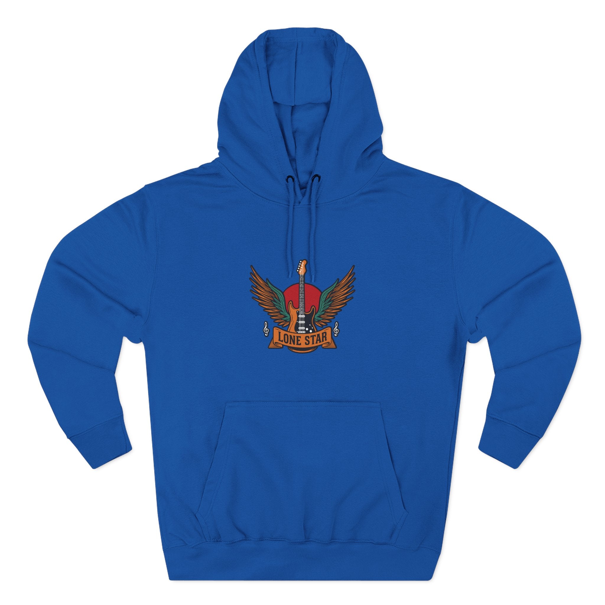 Lone Eagle Fleece Hoodie, Casual Comfort Wear, Unisex Gift, Cozy Layer, Perfect for Autumn, Everyday Style