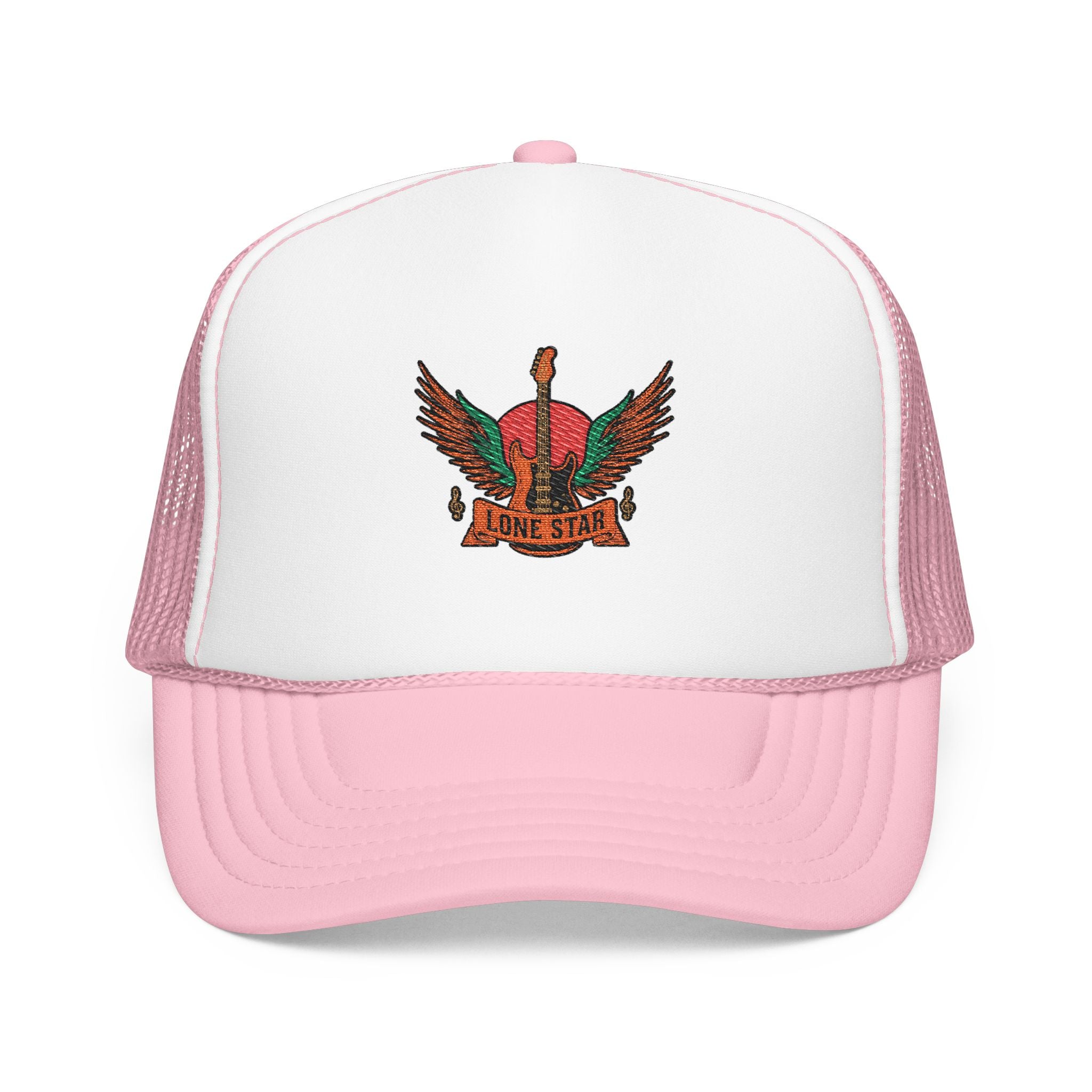 Vibrant Embroidered Foam Trucker Hat | Perfect for Festivals, Outdoors, Gifts, Casual Wear, Party Accessory