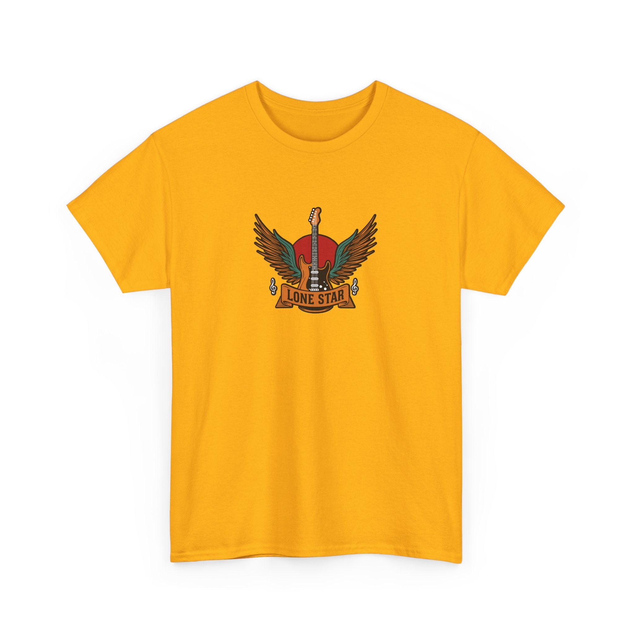 Lone Star Unisex Heavy Cotton Tee, Casual Comfort Shirt, Graphic Tee, Gift for Him/Her, Texas Pride Apparel