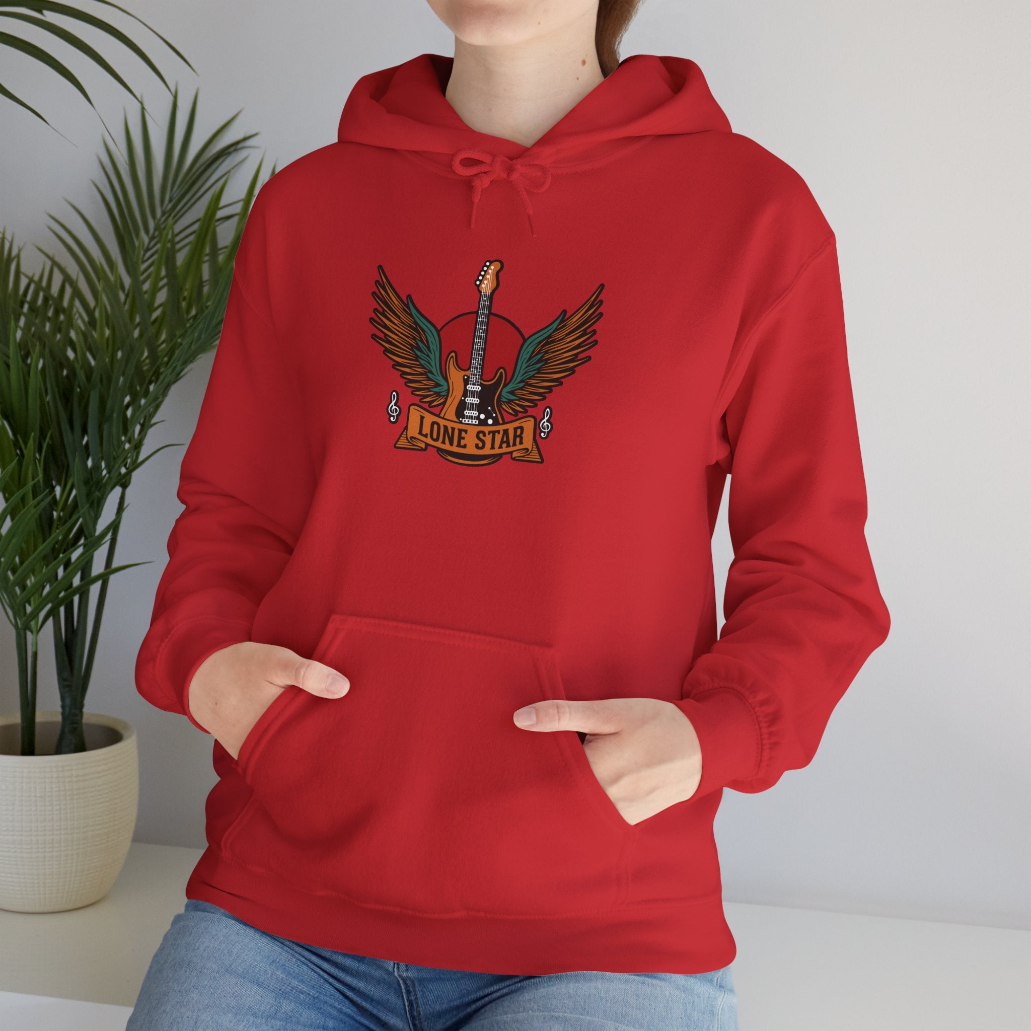 Lone Star Eagle Hoodie - Comfortable Unisex Hooded Sweatshirt, Texas Pride Apparel, Casual Streetwear, Cozy Gift for Music Lovers, [...]