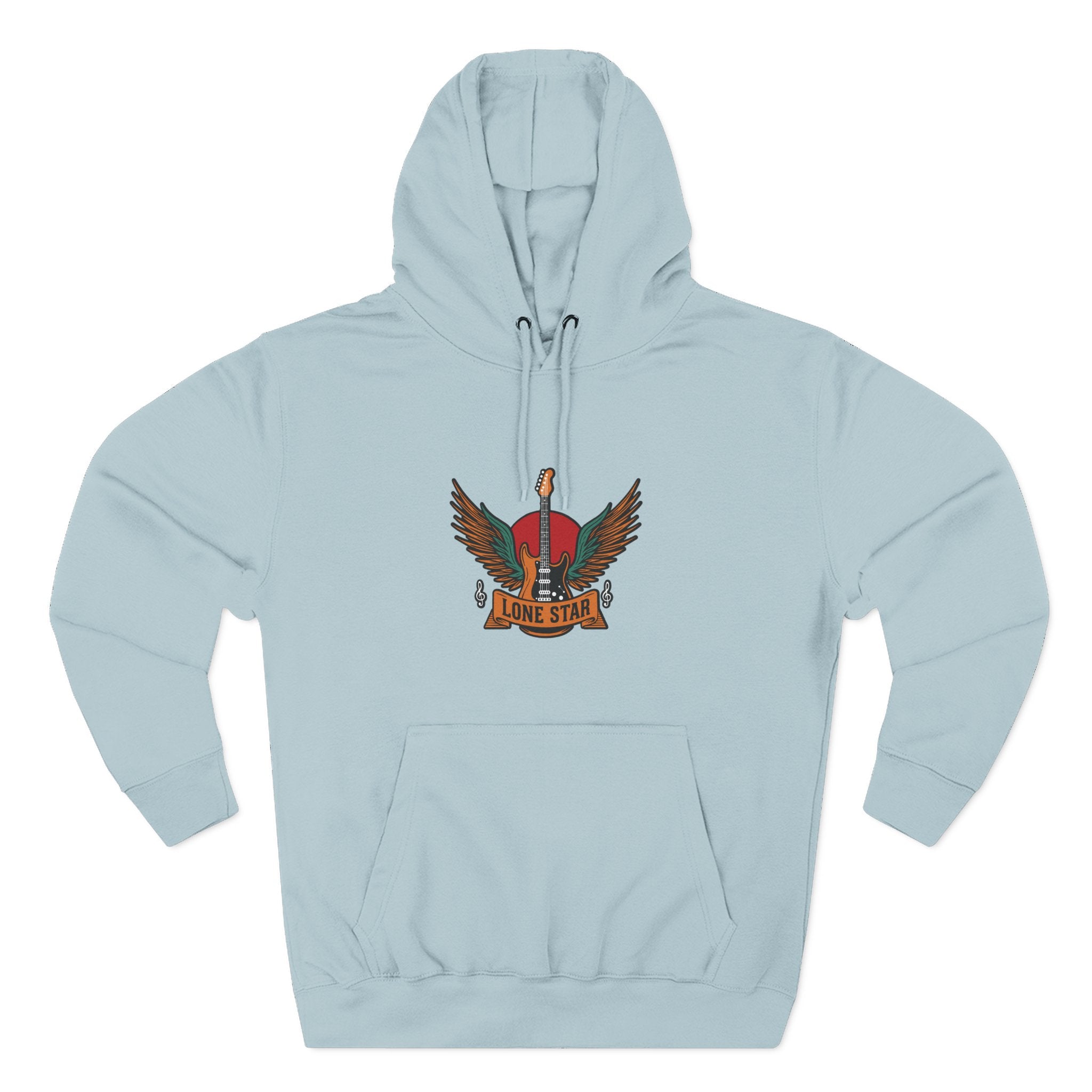 Lone Eagle Fleece Hoodie, Casual Comfort Wear, Unisex Gift, Cozy Layer, Perfect for Autumn, Everyday Style