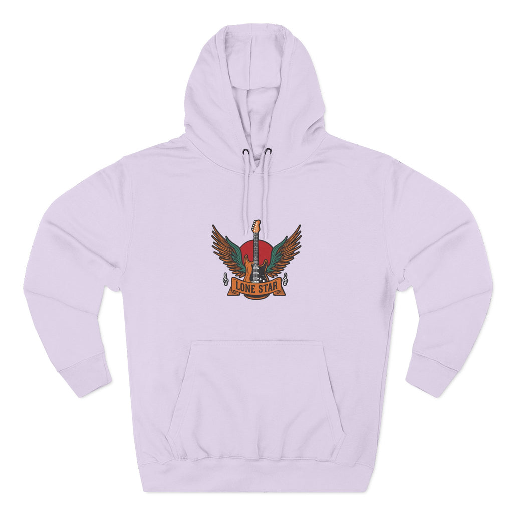 Lone Eagle Fleece Hoodie, Casual Comfort Wear, Unisex Gift, Cozy Layer, Perfect for Autumn, Everyday Style