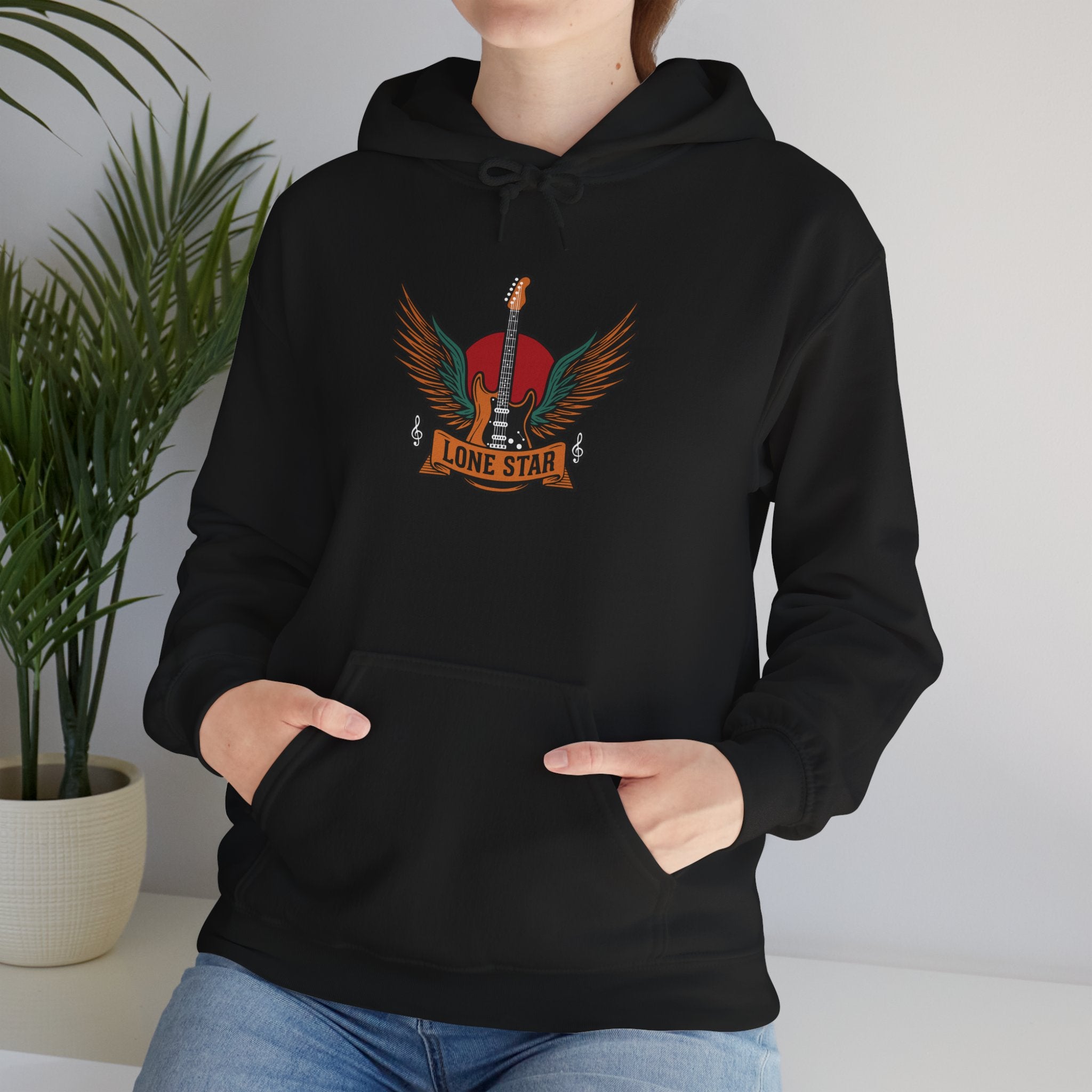 Lone Star Eagle Hoodie - Comfortable Unisex Hooded Sweatshirt, Texas Pride Apparel, Casual Streetwear, Cozy Gift for Music Lovers, [...]