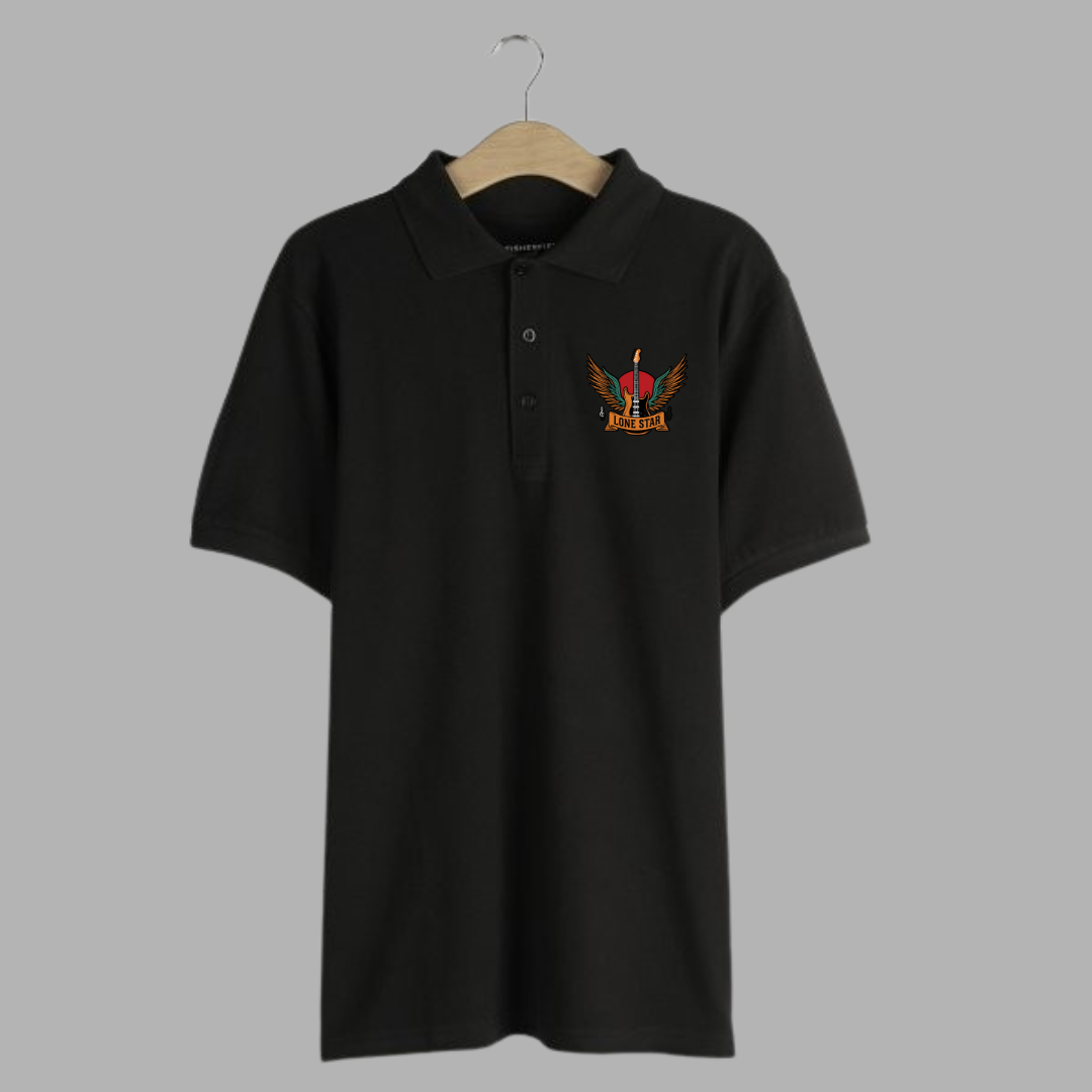 Men's Piqué Polo Shirt - Eagle Design, Casual or Golf Wear, Great Gift for Men, Birthday, Father's Day, Team Events