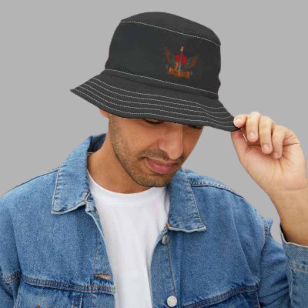 Stylish AOP Bucket Hat - Trendy Summer Accessory, Perfect for Festivals, Beach Days, Outdoor Adventures, Casual Outfits