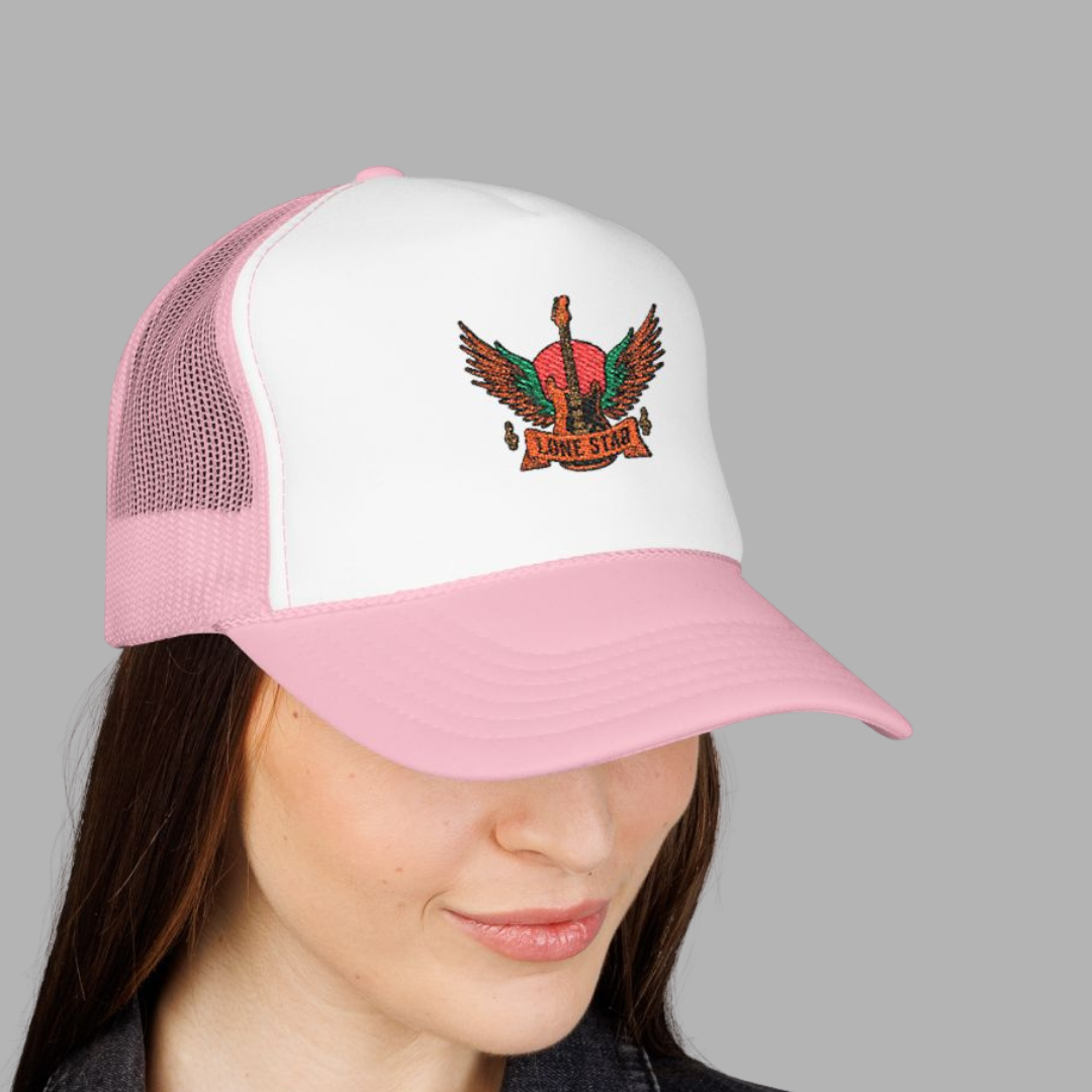 Vibrant Embroidered Foam Trucker Hat | Perfect for Festivals, Outdoors, Gifts, Casual Wear, Party Accessory