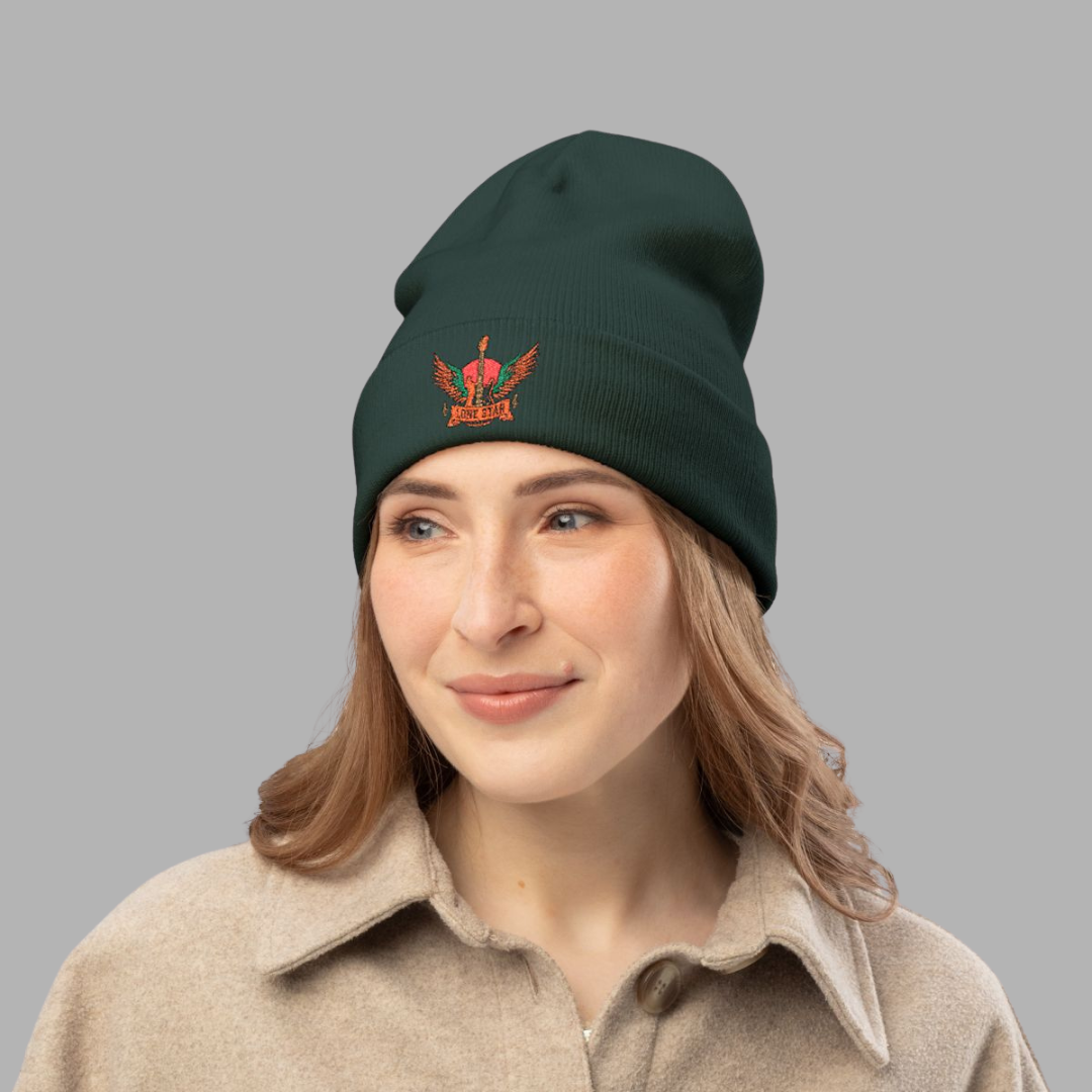Embroidered Knit Beanie for Casual Style, Winter Wear, Gifts for Him/Her, Everyday Use, Cozy Headwear