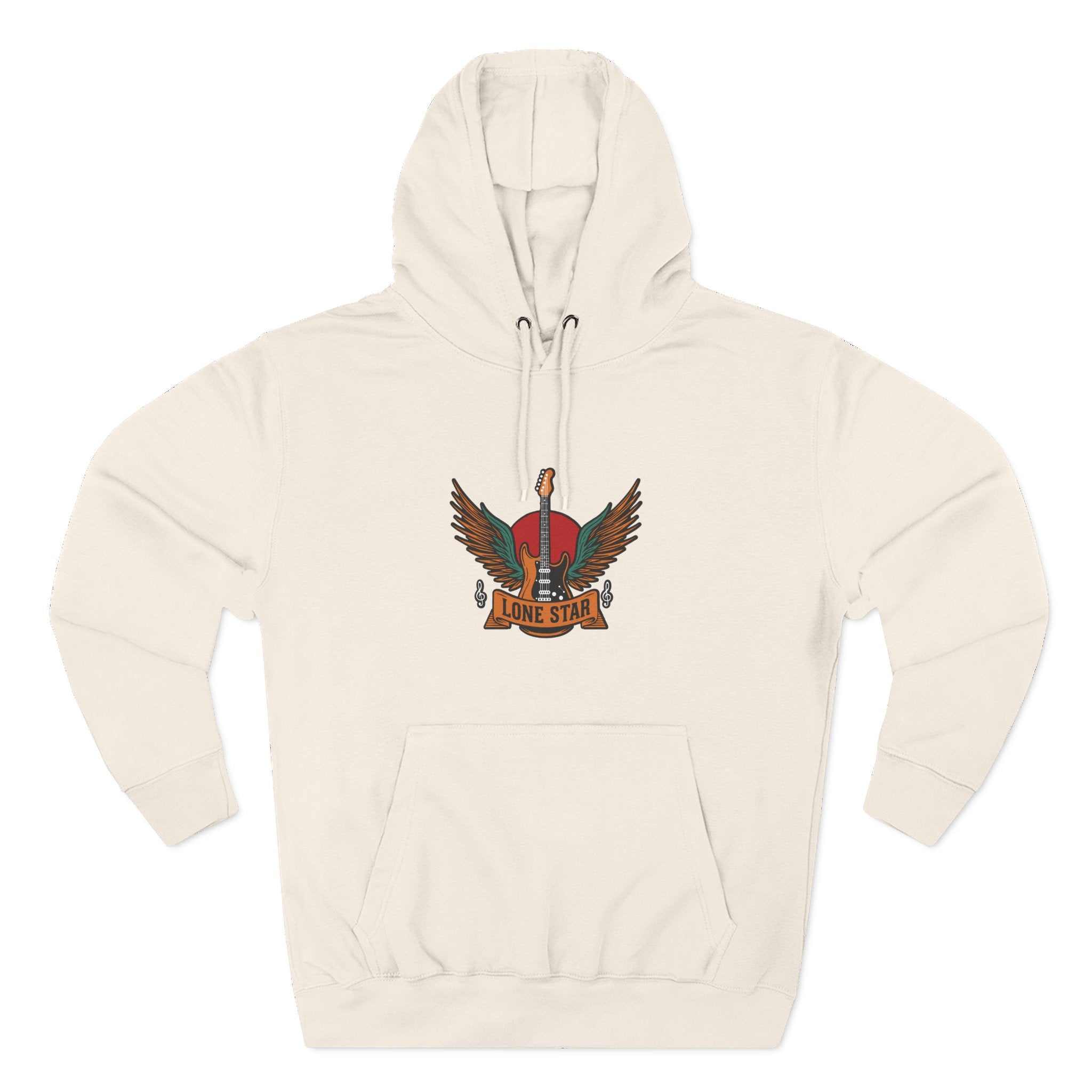 Lone Eagle Fleece Hoodie, Casual Comfort Wear, Unisex Gift, Cozy Layer, Perfect for Autumn, Everyday Style