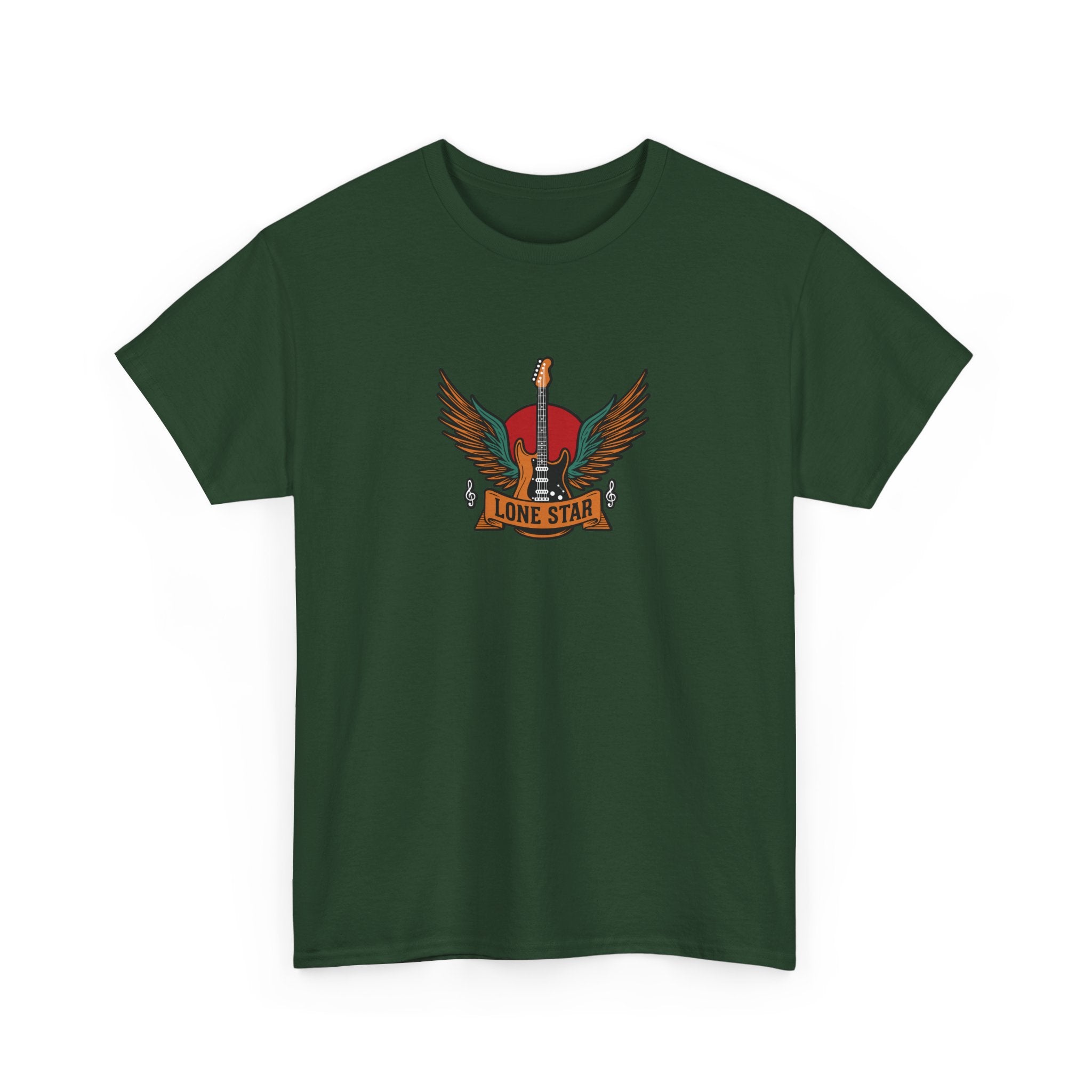 Lone Star Unisex Heavy Cotton Tee, Casual Comfort Shirt, Graphic Tee, Gift for Him/Her, Texas Pride Apparel