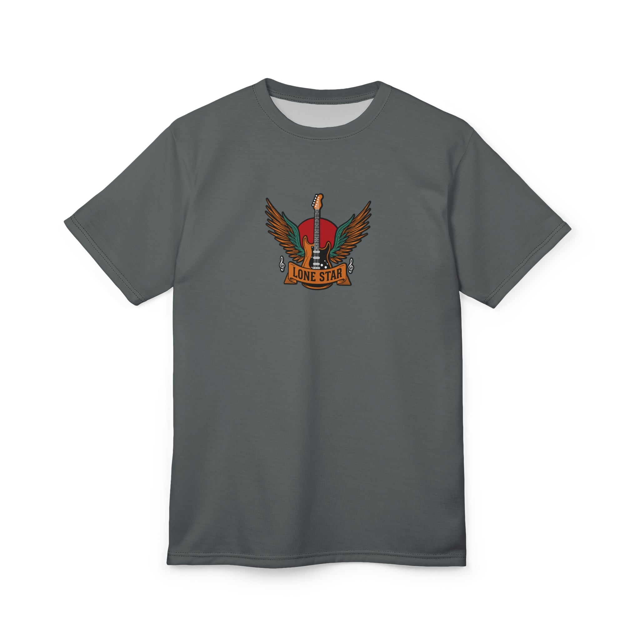Lone Star Graphic Tee - Unisex Cut & Sew T-Shirt, Music Lover Gift, Casual Wear, Vintage Style, Concert Apparel, Texas Pride