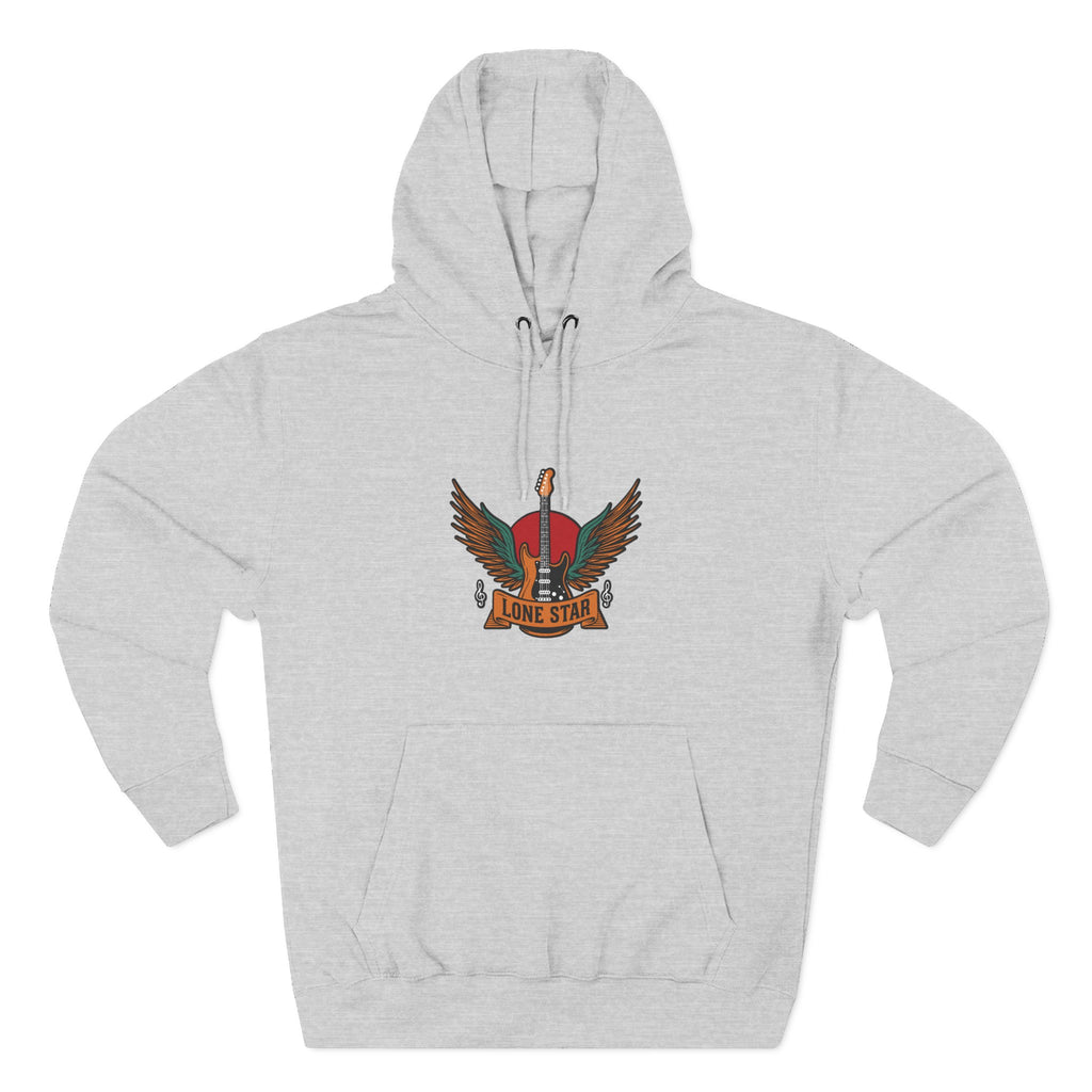Lone Eagle Fleece Hoodie, Casual Comfort Wear, Unisex Gift, Cozy Layer, Perfect for Autumn, Everyday Style