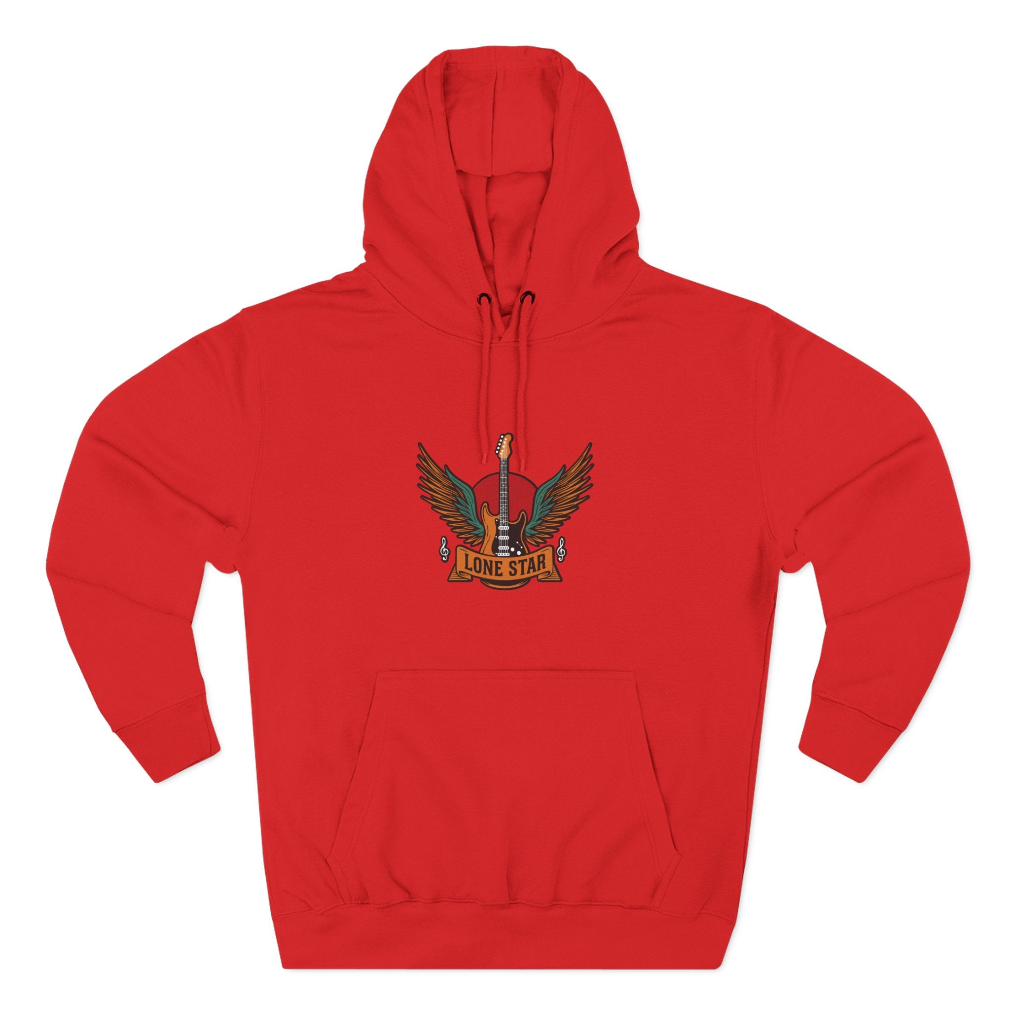 Lone Eagle Fleece Hoodie, Casual Comfort Wear, Unisex Gift, Cozy Layer, Perfect for Autumn, Everyday Style