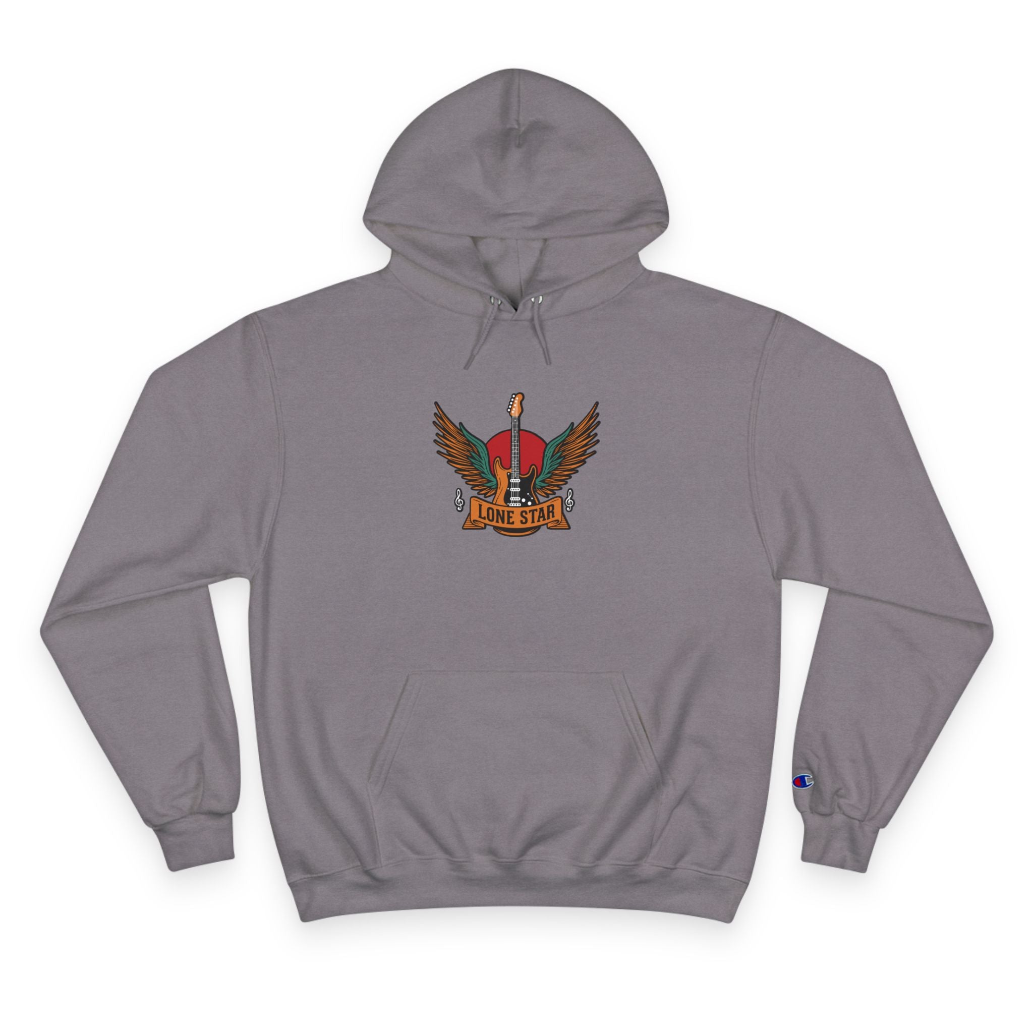 Champion Eagle Graphic Hoodie, Cozy Streetwear, Gift for Him, Casual Wear, Perfect for Fall/Winter, Stylish Comfort