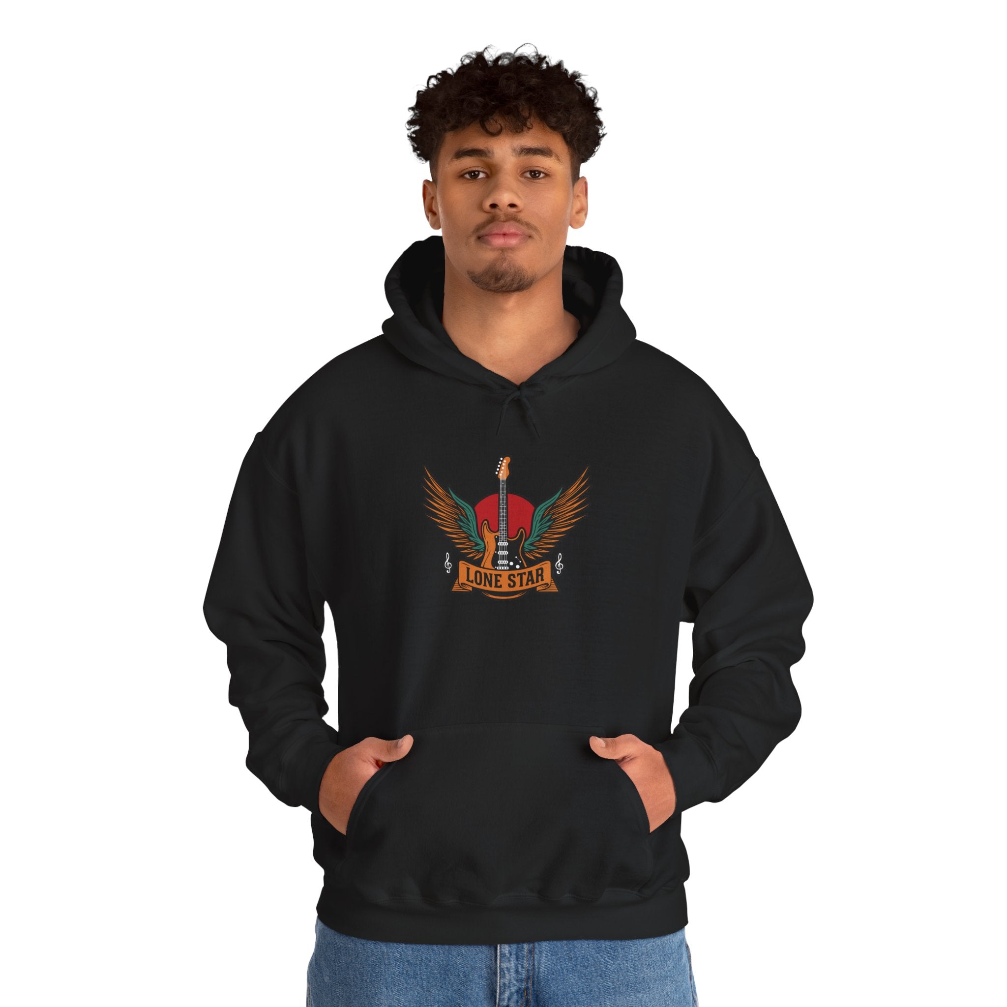 Lone Star Eagle Hoodie - Comfortable Unisex Hooded Sweatshirt, Texas Pride Apparel, Casual Streetwear, Cozy Gift for Music Lovers, [...]