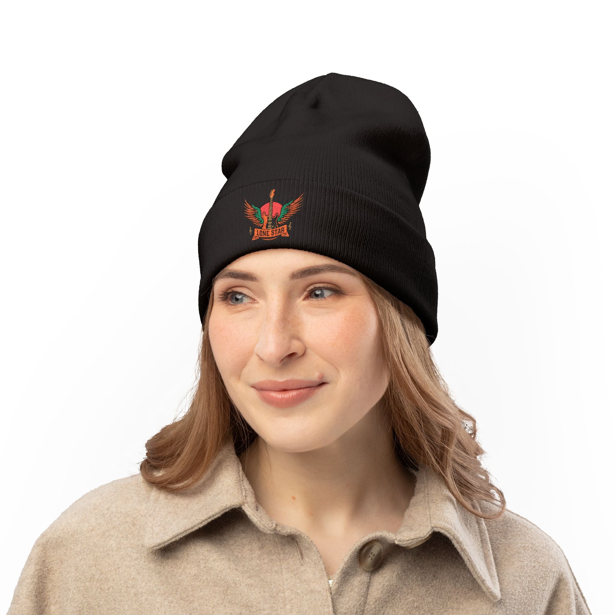 Embroidered Knit Beanie for Casual Style, Winter Wear, Gifts for Him/Her, Everyday Use, Cozy Headwear