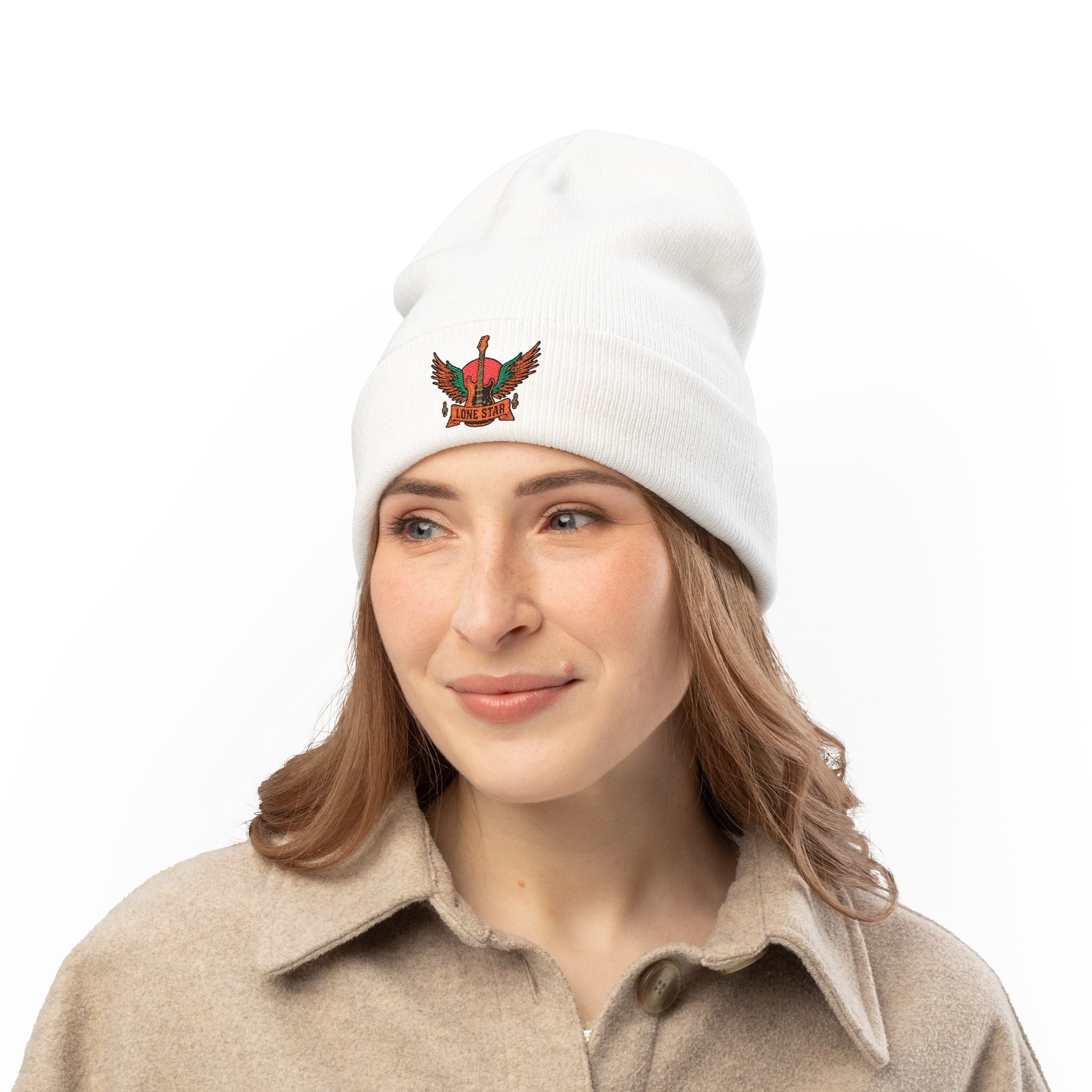 Embroidered Knit Beanie for Casual Style, Winter Wear, Gifts for Him/Her, Everyday Use, Cozy Headwear