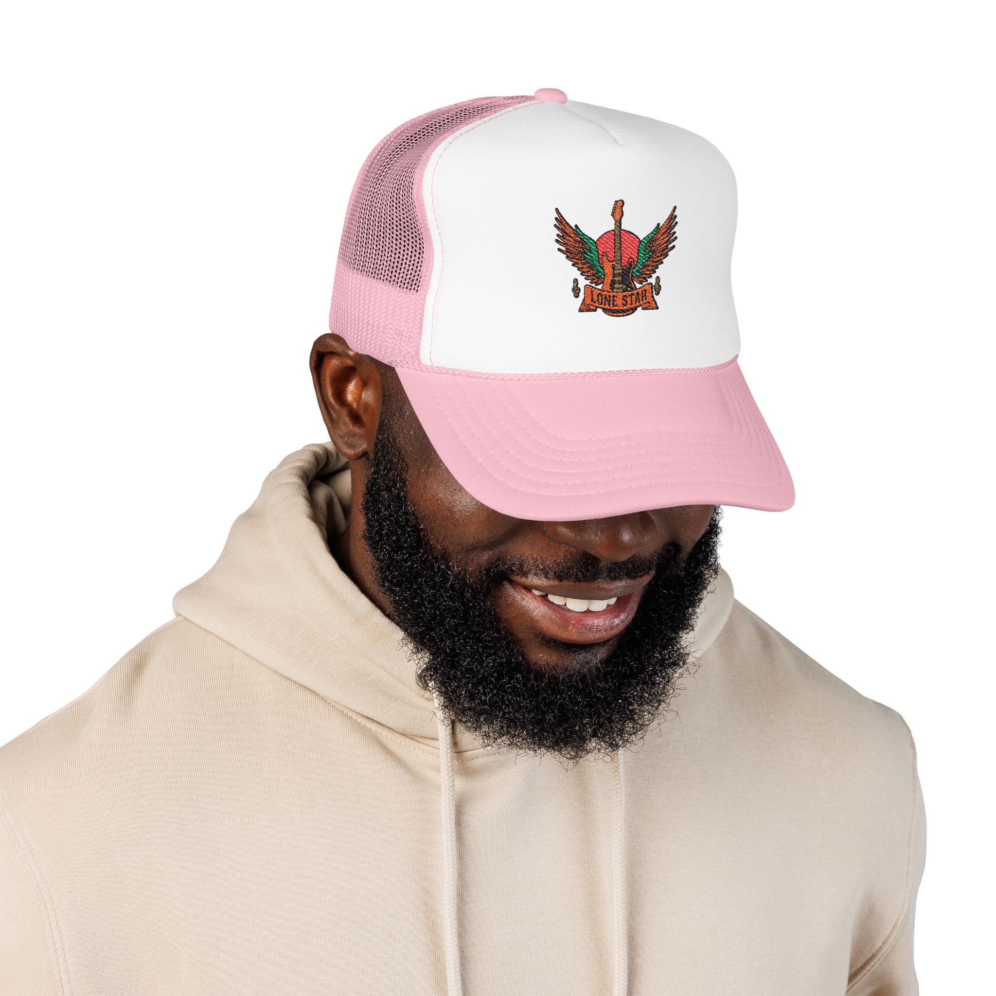 Vibrant Embroidered Foam Trucker Hat | Perfect for Festivals, Outdoors, Gifts, Casual Wear, Party Accessory