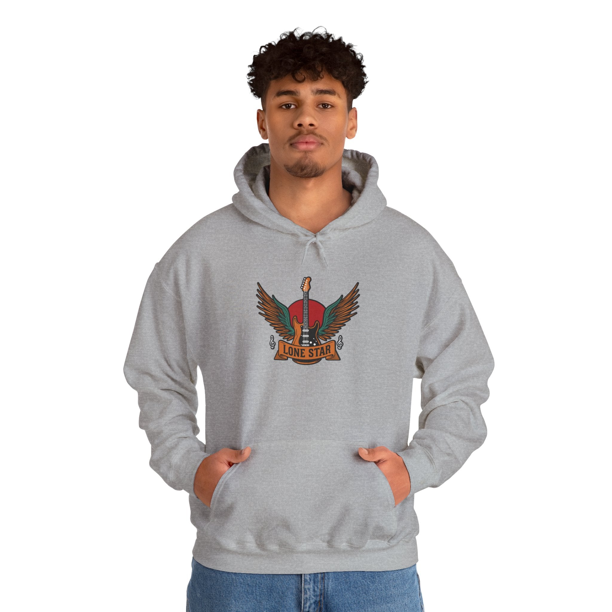 Lone Star Eagle Hoodie - Comfortable Unisex Hooded Sweatshirt, Texas Pride Apparel, Casual Streetwear, Cozy Gift for Music Lovers, [...]