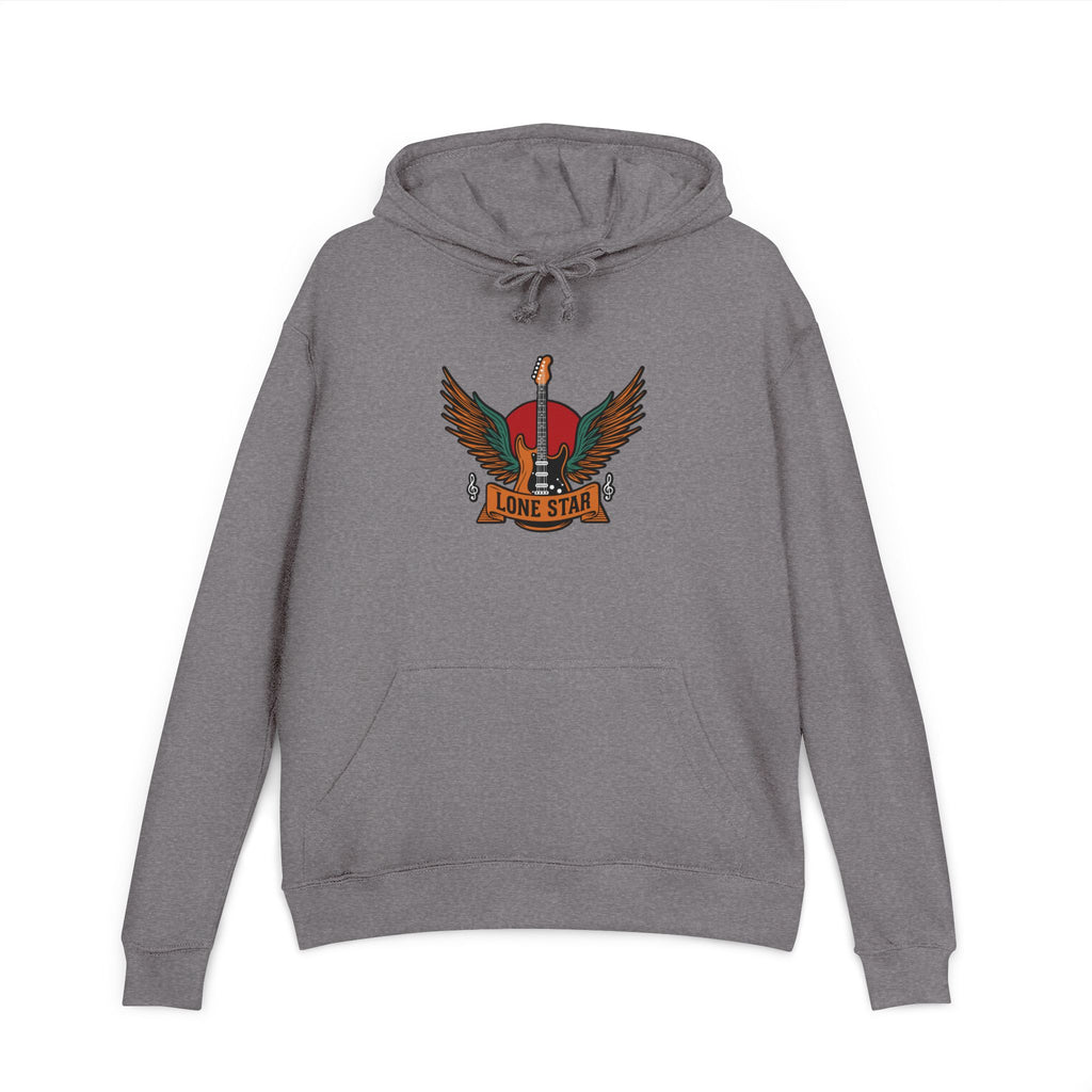 Lone Star Unisex French Terry Hoodie, Cozy Sweatshirt, Texas Pride Apparel, Gift for Him, Casual Wear, Fall Layering