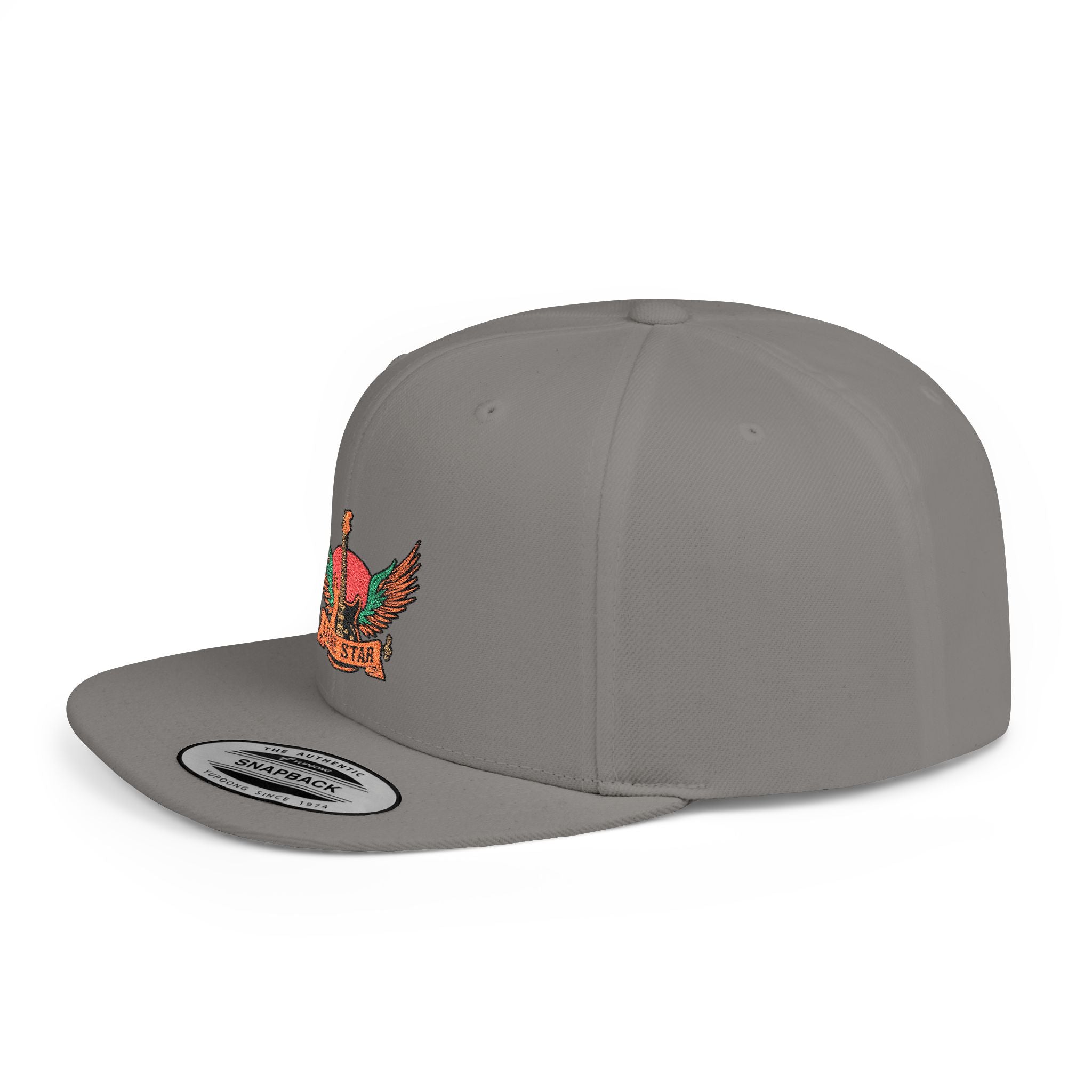 Vintage Eagle Flat Bill Snapback Hat, Outdoor Accessories, Urban Fashion, Gift for Him, Cool Streetwear Cap