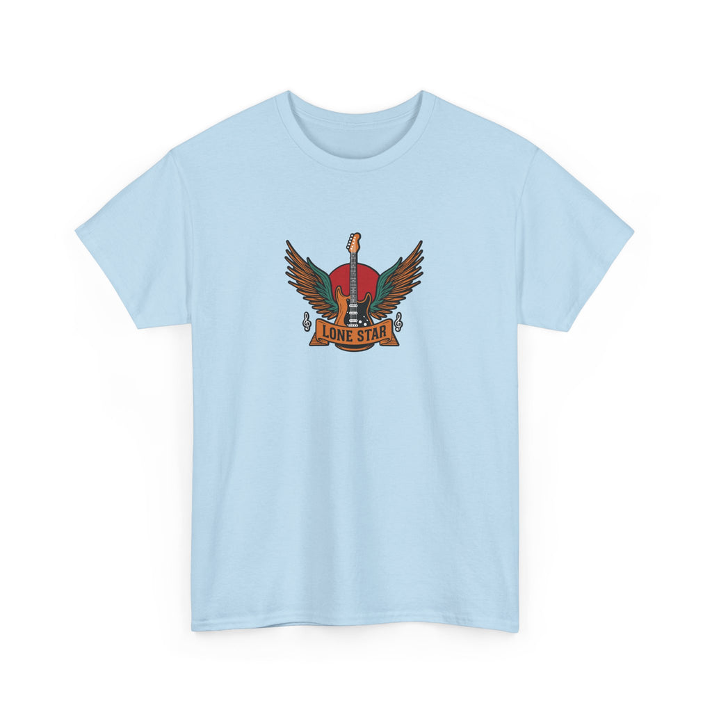 Lone Star Unisex Heavy Cotton Tee, Casual Comfort Shirt, Graphic Tee, Gift for Him/Her, Texas Pride Apparel